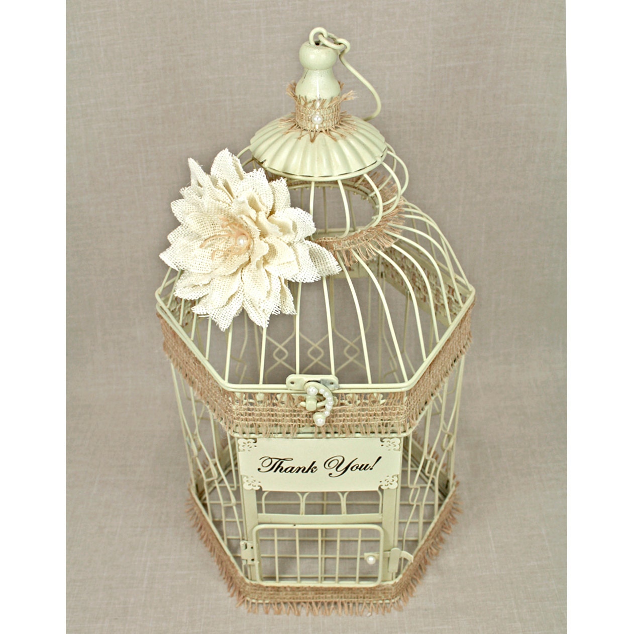 Wedding Birdcage Card Holder Rustic Chic Vintage by DazzlingGRACE