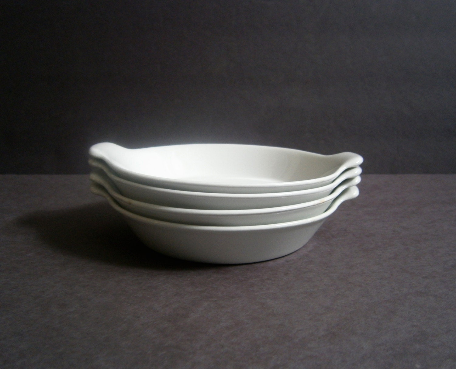4 Available Arabia Finland Kokki White Ramekin or Au Gratin