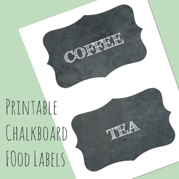 Printable Chalkboard Kitchen Labels Food Labels Tea   Il 570xN.650475814 D574 