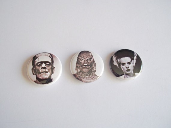 Classic Horror Buttons