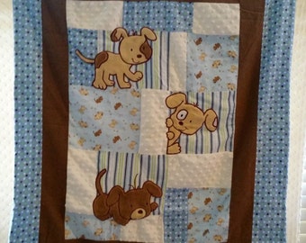 Popular items for puppy quilt on Etsy