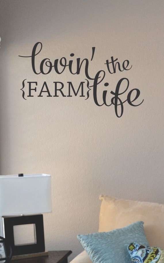 SlapArt™ Lovin' the farm life Wall Art Decal by VinylMasterpieces
