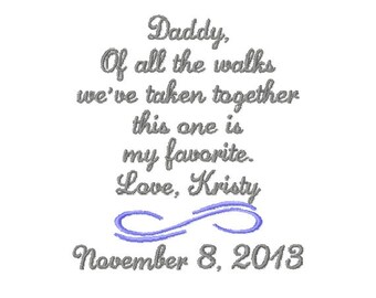 FATHER Of The BRIDE Handkerchief - Dad - FoB - Wedding - Hanky - Hankie - Of All The Walks This One Is My Favorite