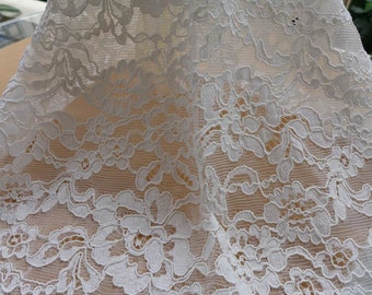 Elegant Venice Embroidered Lace Fabric in Black for by lacelindsay