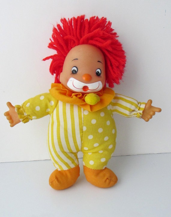 vintage clown plush