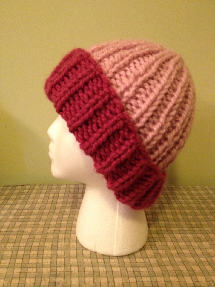 PATTERN Quick and Easy Chunky Knit Hat