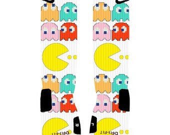 Custom Pac Man Socks Custom Nike Elite Socks
