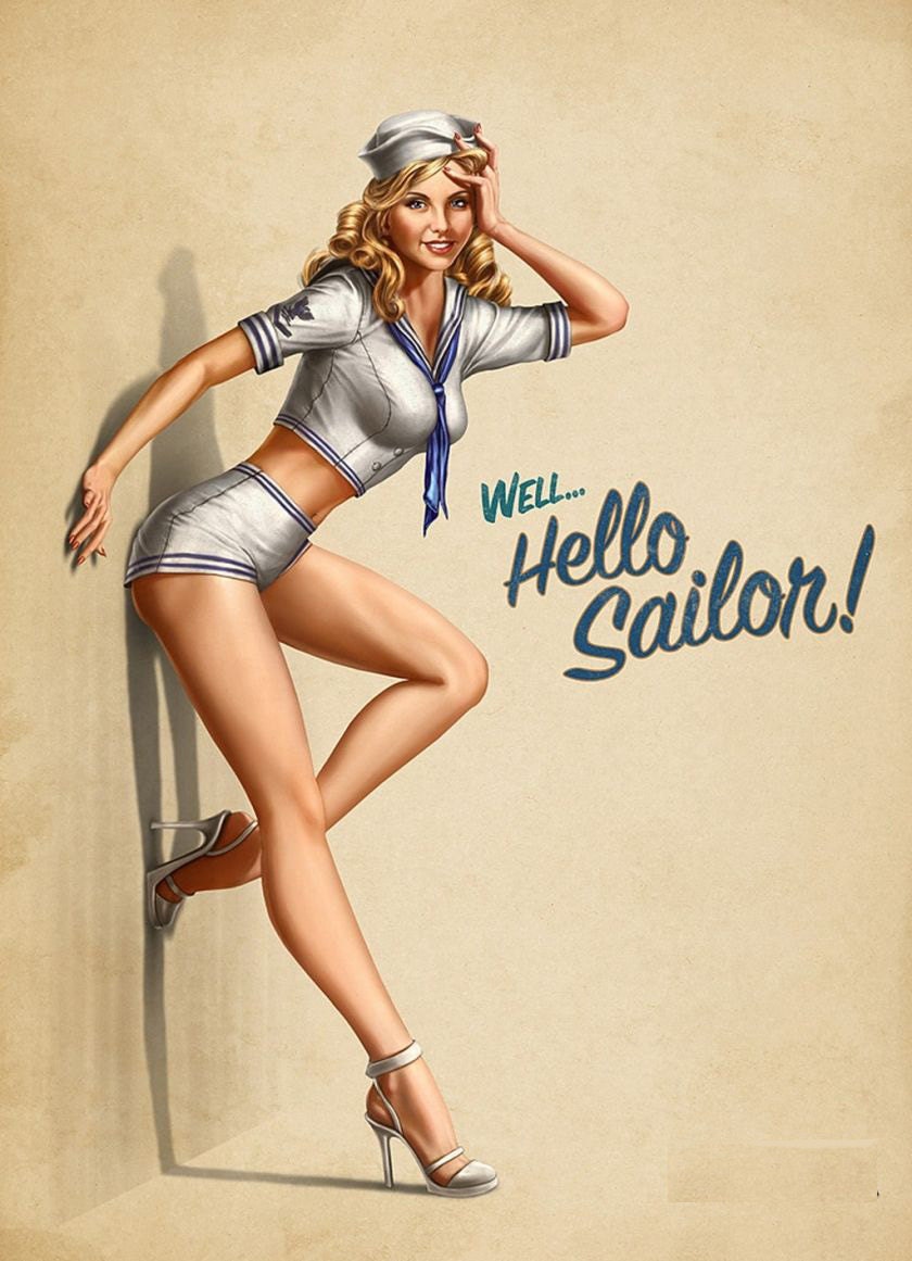 1950s Vintage Pin Up Girl Poster 20