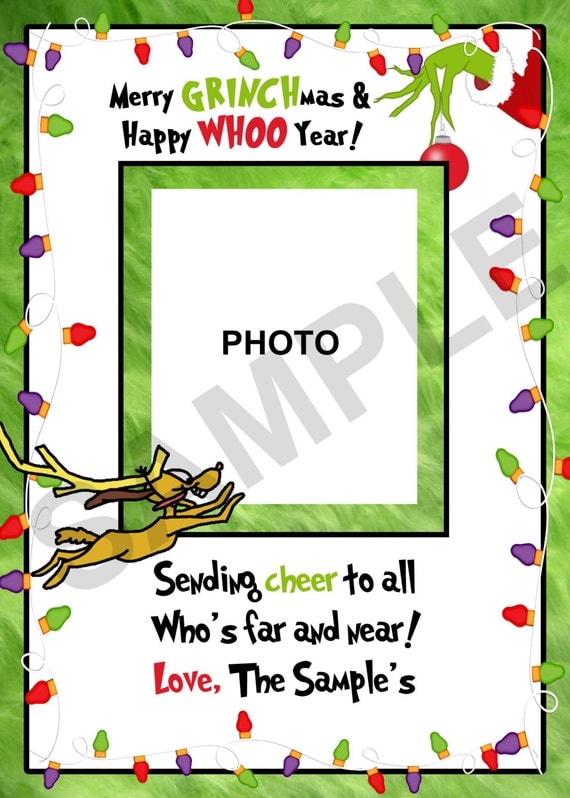 Items similar to Grinchmas Christmas Photo Card 2 (Digital File) on Etsy