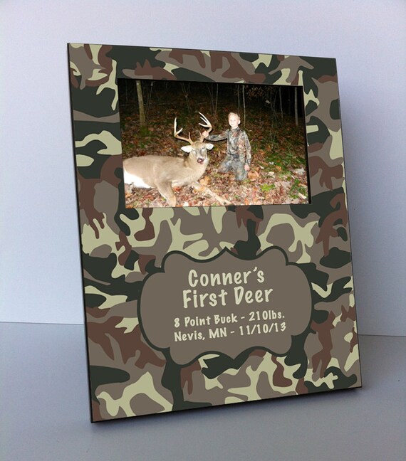Personalized Picture Frame My First Deer Camo Picture Frame