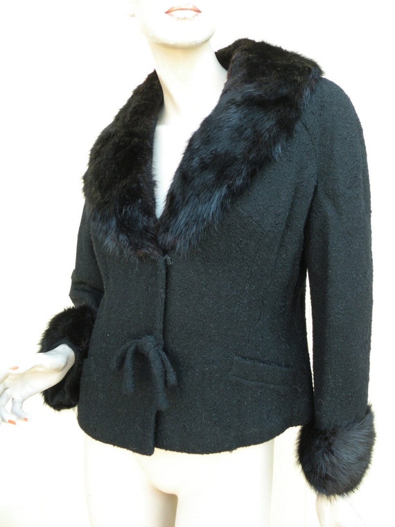 Blow Out Jacket Clearance Sale / 60s Black Fox by Prettyagedthings