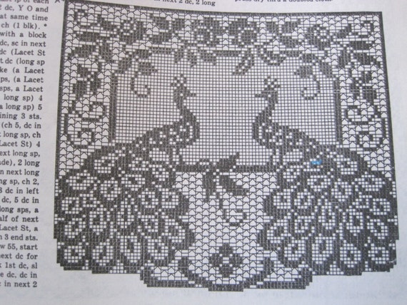 bags patterns video crochet for by Chair Crochet Pattern Filet Crochet Peacock KendallsCrochet