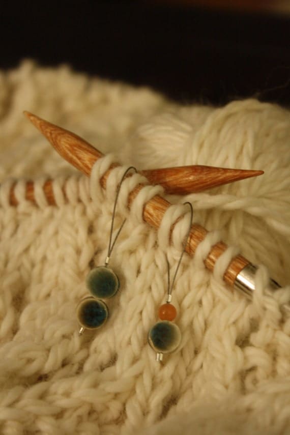 Items similar to Knitting Stitch Markers Set of 5 on Etsy