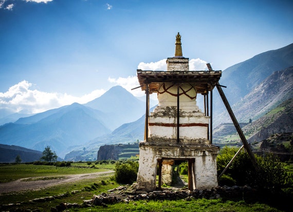 Items similar to Manang Nepal  Chorten Travel 
