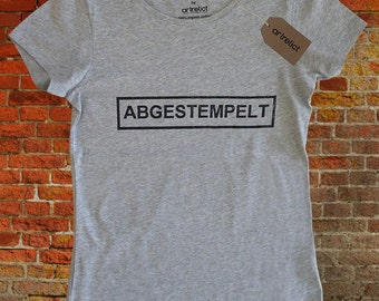 100% Organic T-Shirt Abgestempelt S woman - slim fit