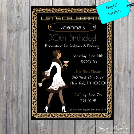 1920S Themed Birthday Invitations 9