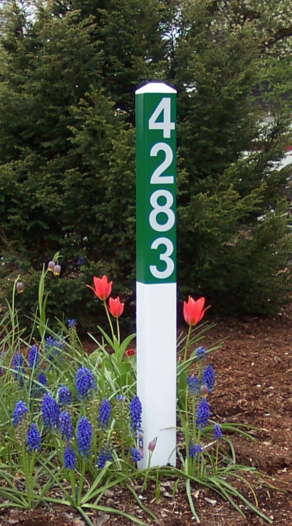 Items similar to Reflective Address Sign Yard Stake ...