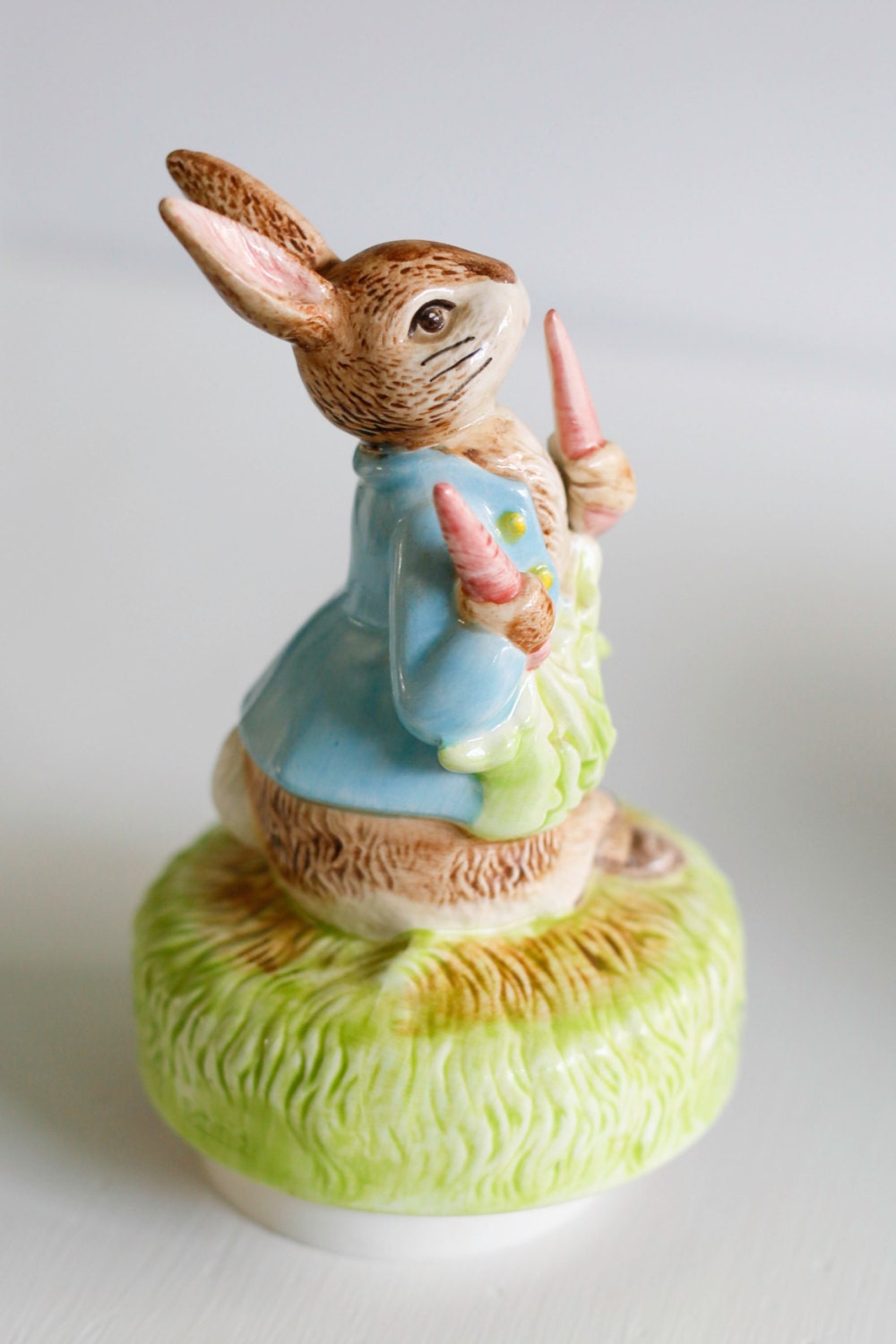 Beatrix Potter's Peter Rabbit hand painted porcelain music