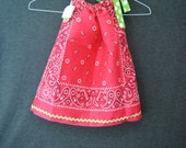 Pink and Green Bandana dress