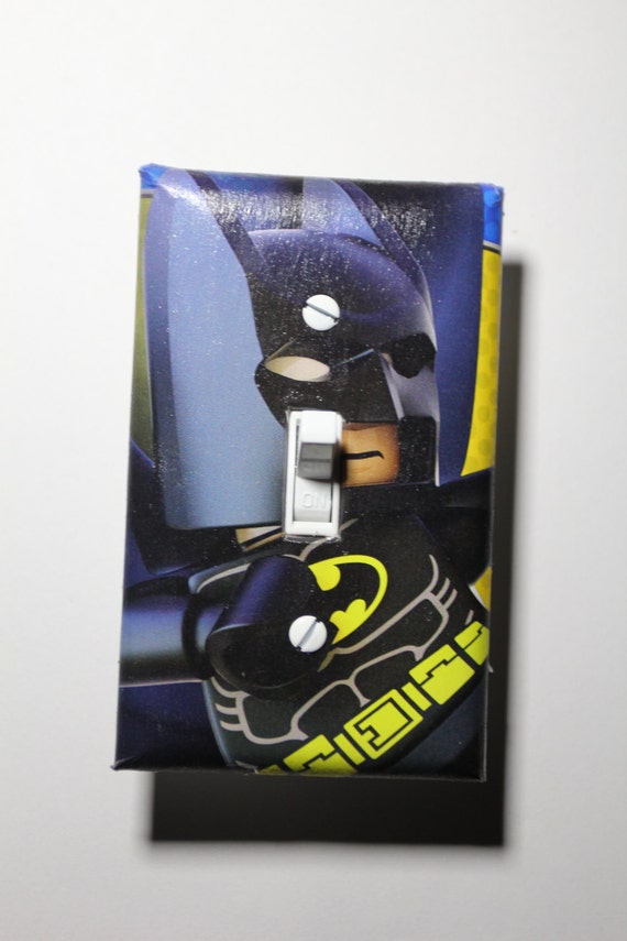 Lego Batman superhero Light Switch Plate Cover by ComicRecycled