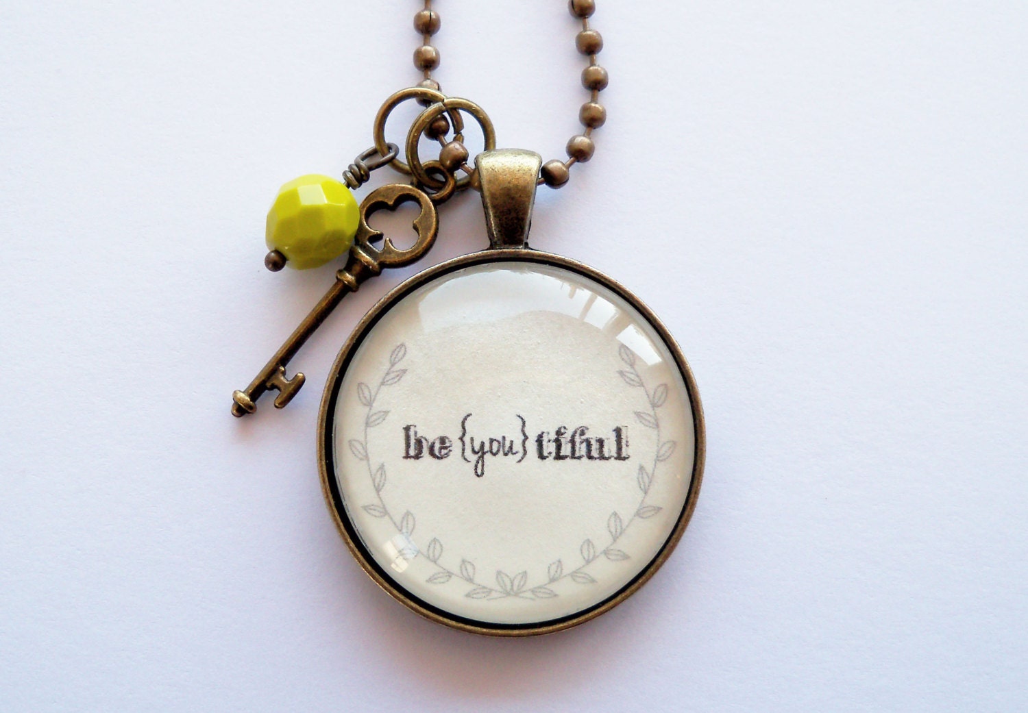 beyoutiful Necklace One Word Jewelry Inspirational