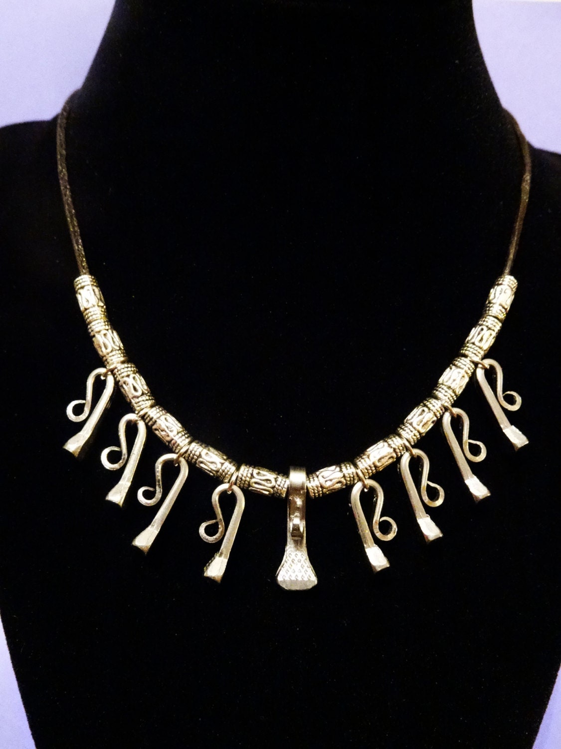 Custom Horseshoe Nail Necklace by DesertKnightCreation on Etsy