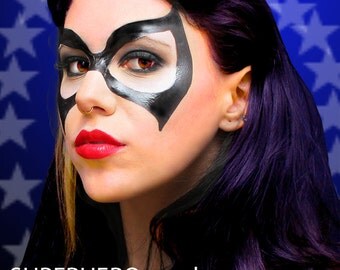 Masque de super héros au dos , tatouages temporaires , Costume SugarTats