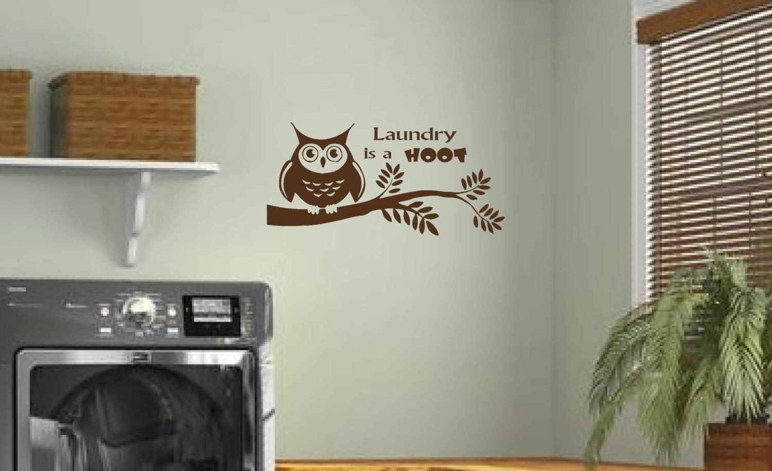 Laundry Wall Decal Laundry room decor Laundry is a HOOT
