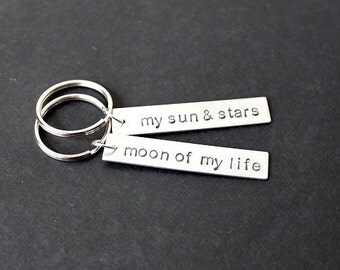 His & Hers Matching Keychains | Moon Of My Life | My Sun And