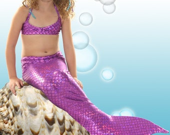 Swimmable Mermaid Tail with Invisible Zipper Bottom! Walkable!Add Monofin/Add Bikini /Add Monofin!