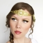 Goddess Wedding Headdress in Gold and Pearl