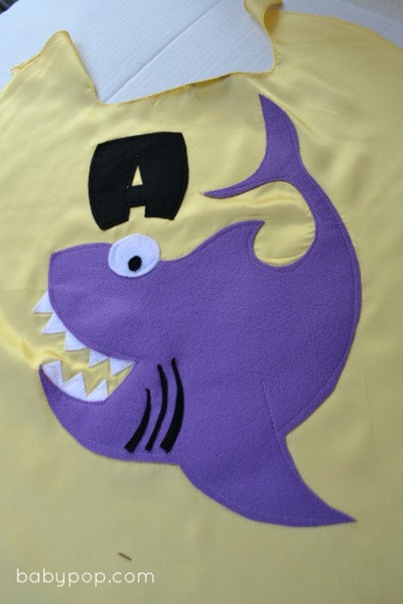Childrens Superhero Costume Capes Custom Personalized Shark Kid Cape Il_570xn