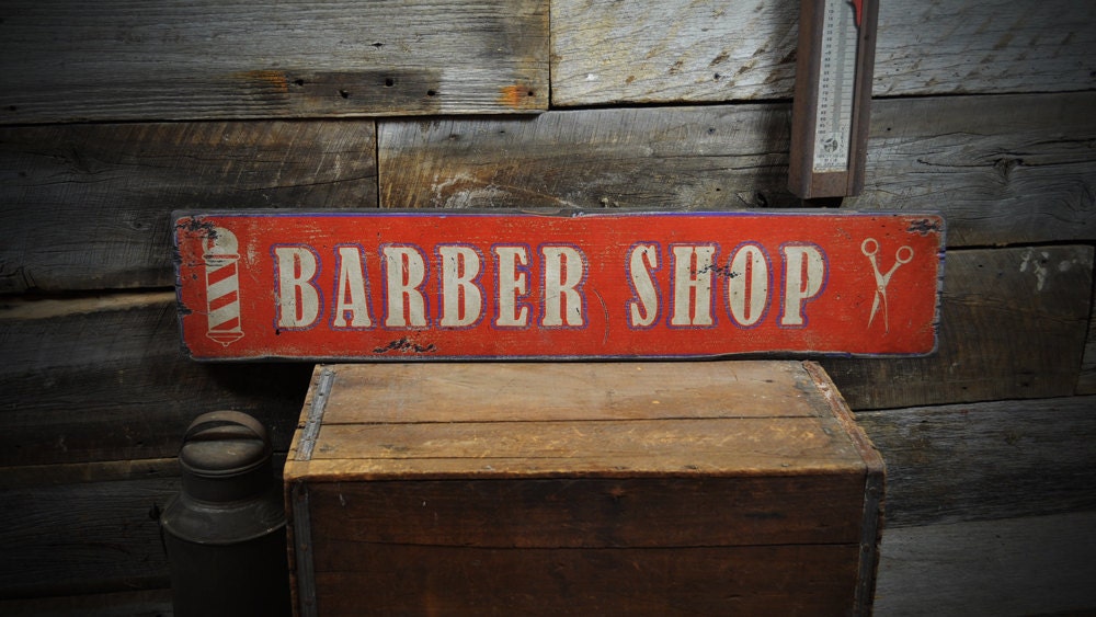 Barber Shop Sign Barber Sign Barber Shop Decor Barber Shop