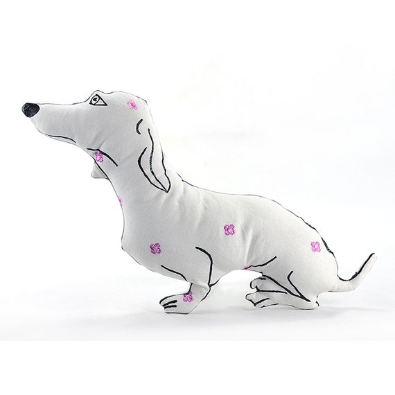 dog pillow animal pillow dachshund dog shaped by pattihaskins