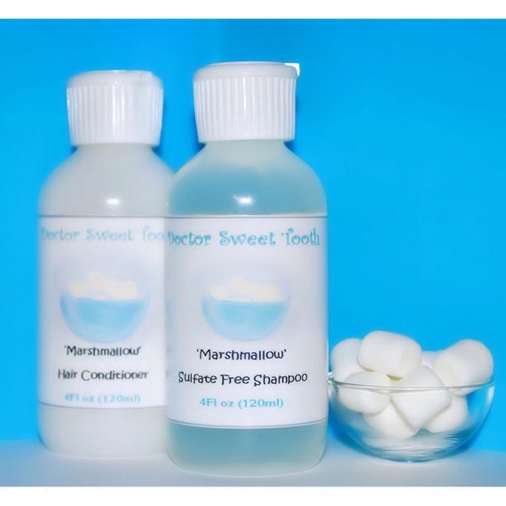 MARSHMALLOW FLUFF Argan Oil Shampoo & Conditioner Set Sulfate