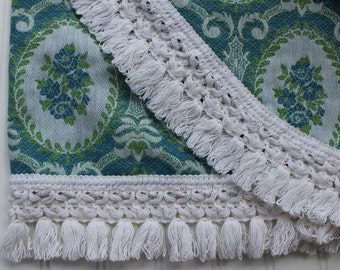 wedding ring woven full white bedspread