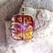 Magenta Madness Dichroic Glass Pendant, Necklace, Magenta, Fused Glass Pendant, Fused Glass Jewelry, Dichroic Jewelry