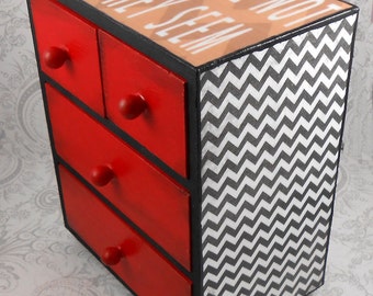 Custom Twin Peaks inspired Black Lodge Stash Jewelry Box