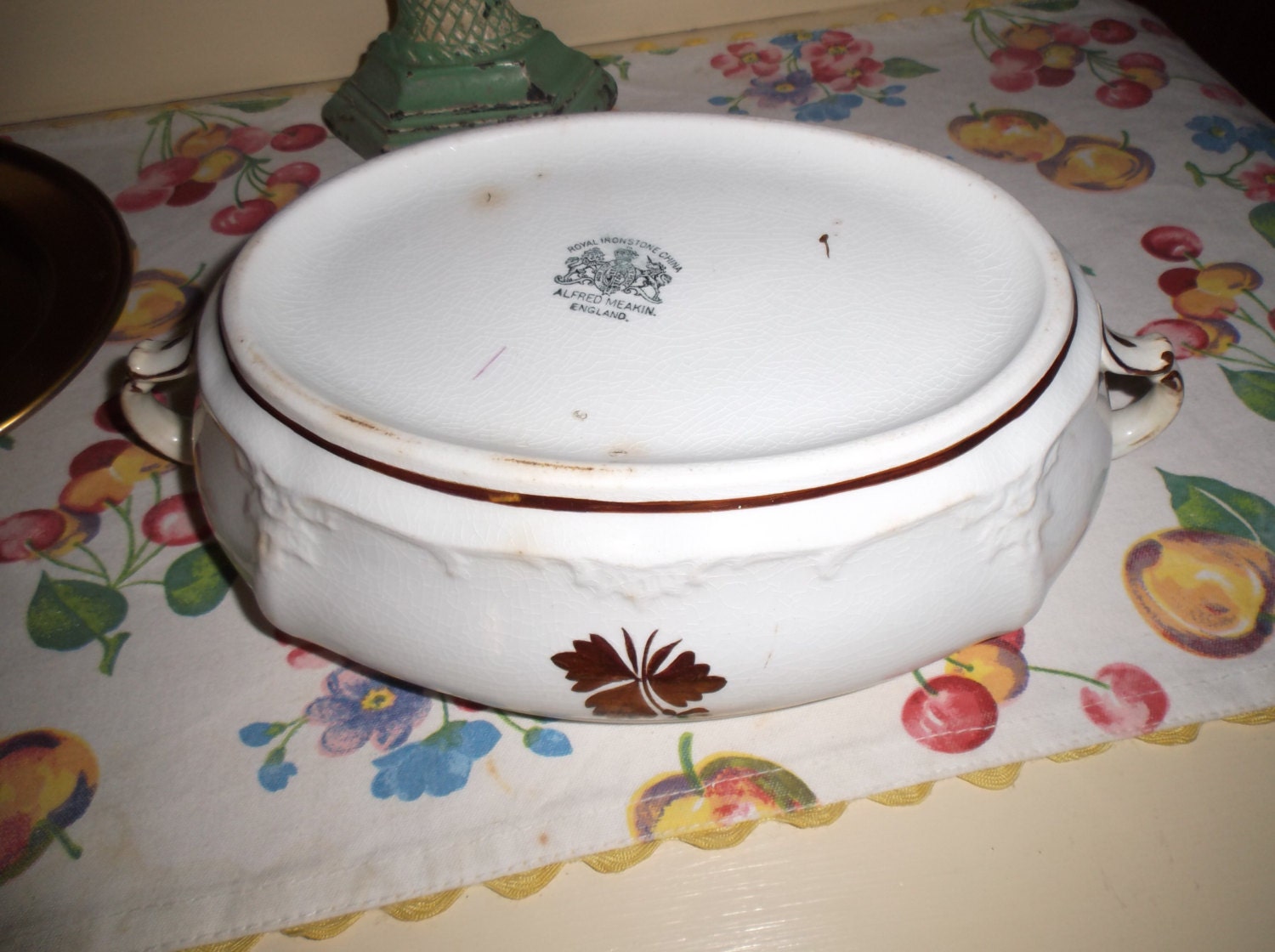 Alfred Meakin Tea Leaf China Casserole