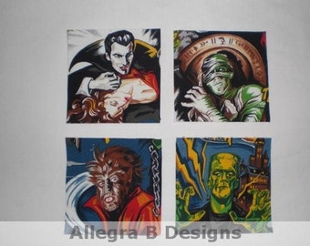 Horror Monster Movie Iron On Patches Applique DIY No Sew