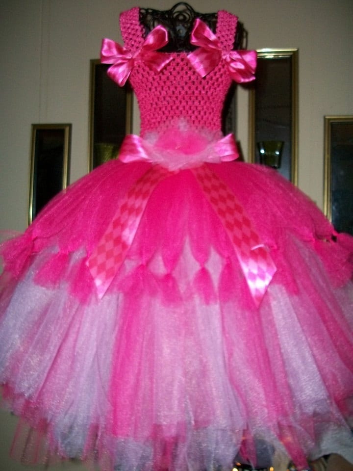 Adorable Fancy Hot Pink Girls Tutu Dress Sizes 1T to Girls 12
