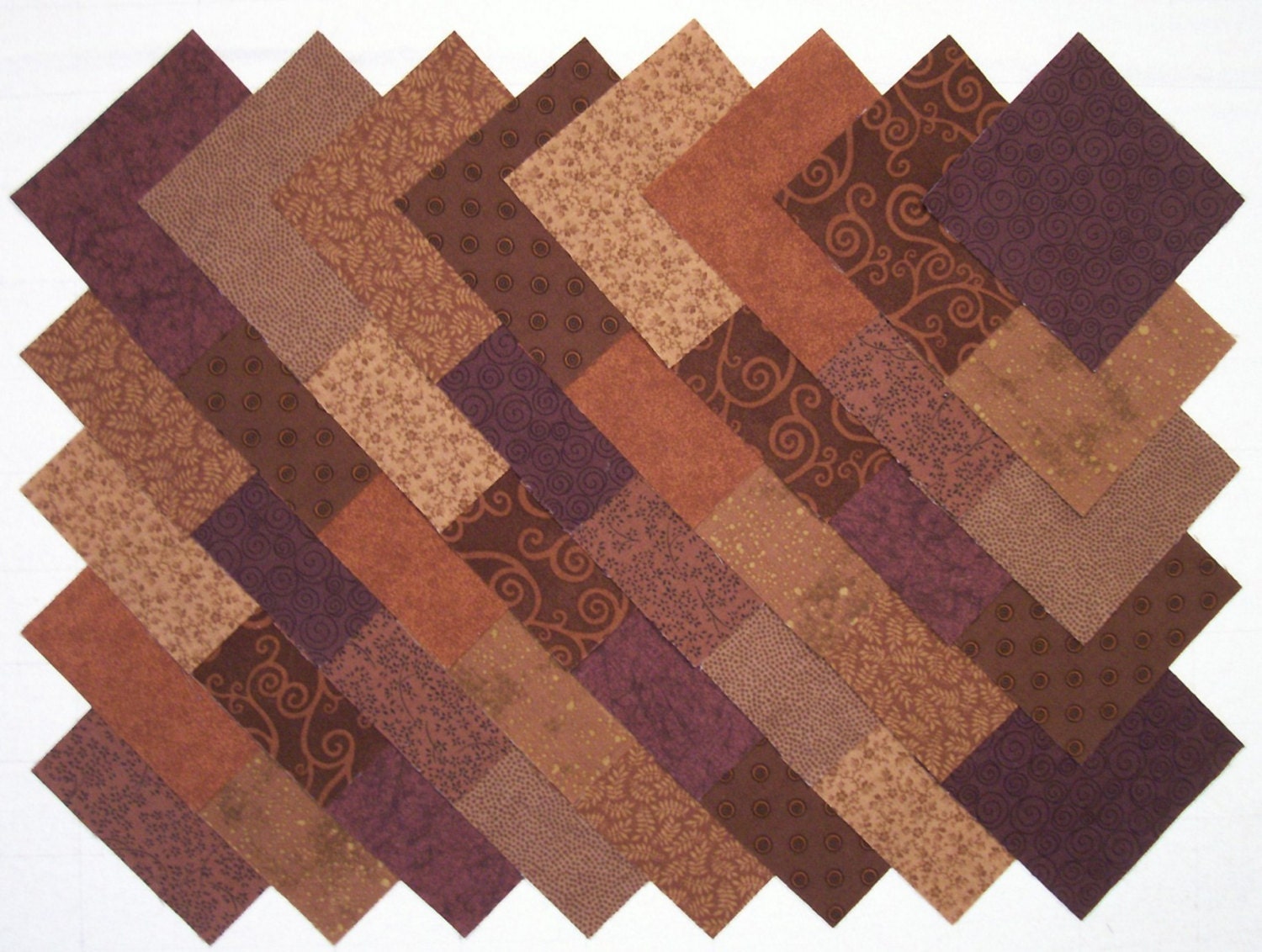 DARK BROWN 100 cotton Prewashed 4 inch Quilt by Hoosierquilter