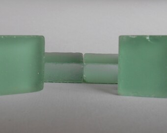 Sea Glass Look Glass Tile Magnets Set Of 4