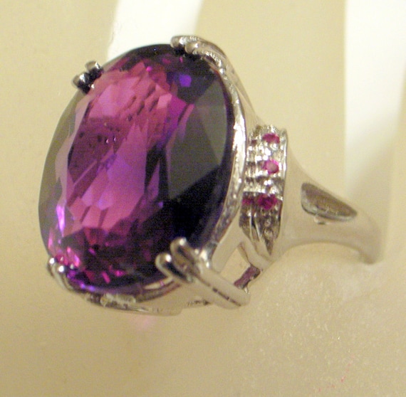 Ruby Diamond Rings: Pink Purple Ametrine Ring - Big Gemstone - Gorgeous ...