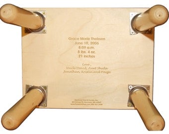 Engraved Message ONLY for Name Puzzle Stool