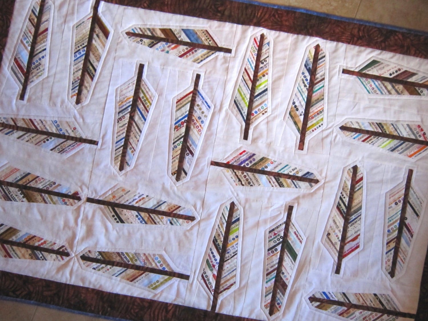 AUDUBON Selvage Feather Quilt Pattern from Quilts by Elena