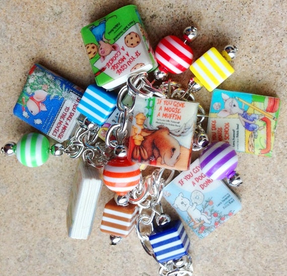 Items similar to IfYouGiveAMouseACookie Series Charm Bracelet on Etsy