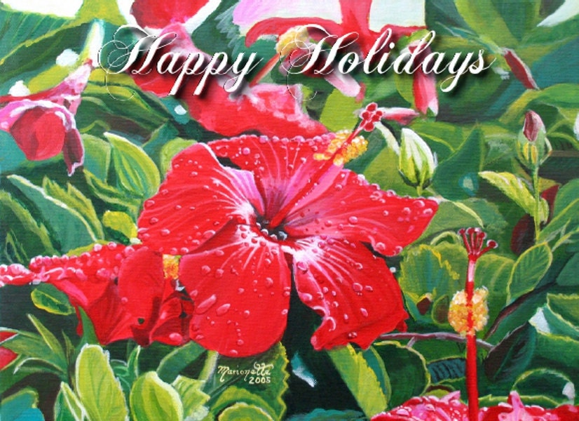 Hawaiian Christmas Greeting 