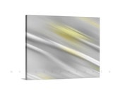 Yellow and Grey, Canvas Art, Ready to Hang, Abstract Art, Canvas Wrap, Wall Decor, Wall Prints, Pale Yellow, Gray, Modern Art, Giclee Canvas