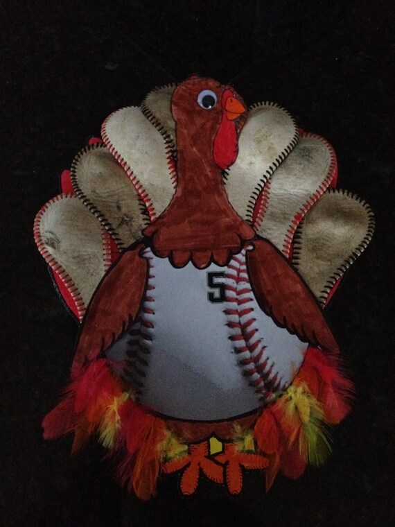 Items similar to Leather Baseball Turkey on Etsy